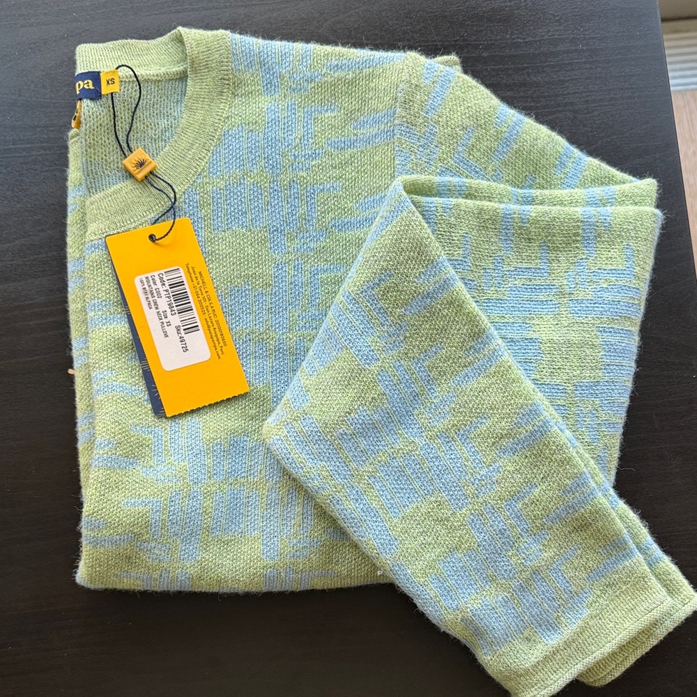 Patapampa mountains crew neck pullover XS 100% baby alpaca